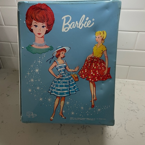 Vintage Mattel Barbie 1963 doll Wardrobe double carrying case As Is - Picture 3 of 3